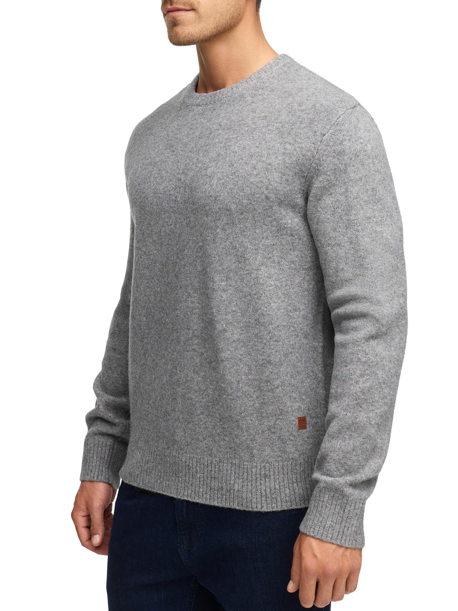 Indicode Intrax - Jersey de punto fino con cuello redondo para hombre