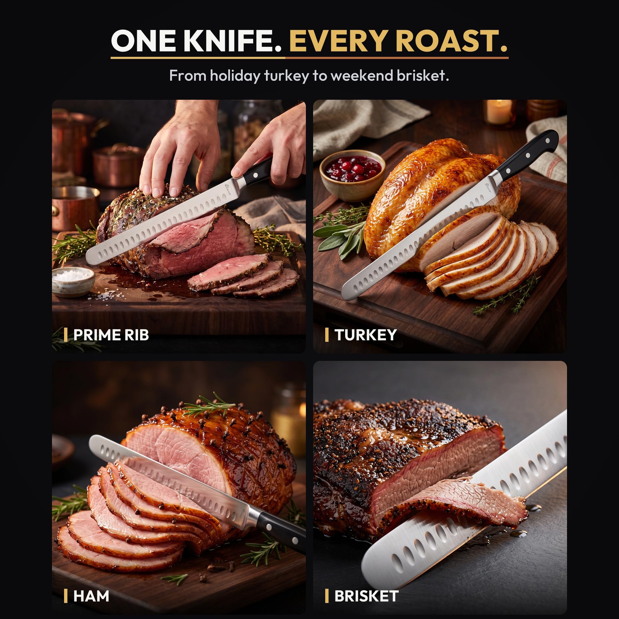 11-Inch Ultra Sharp Brisket Slicing and Carving Knife for Meat — Amazon image 5