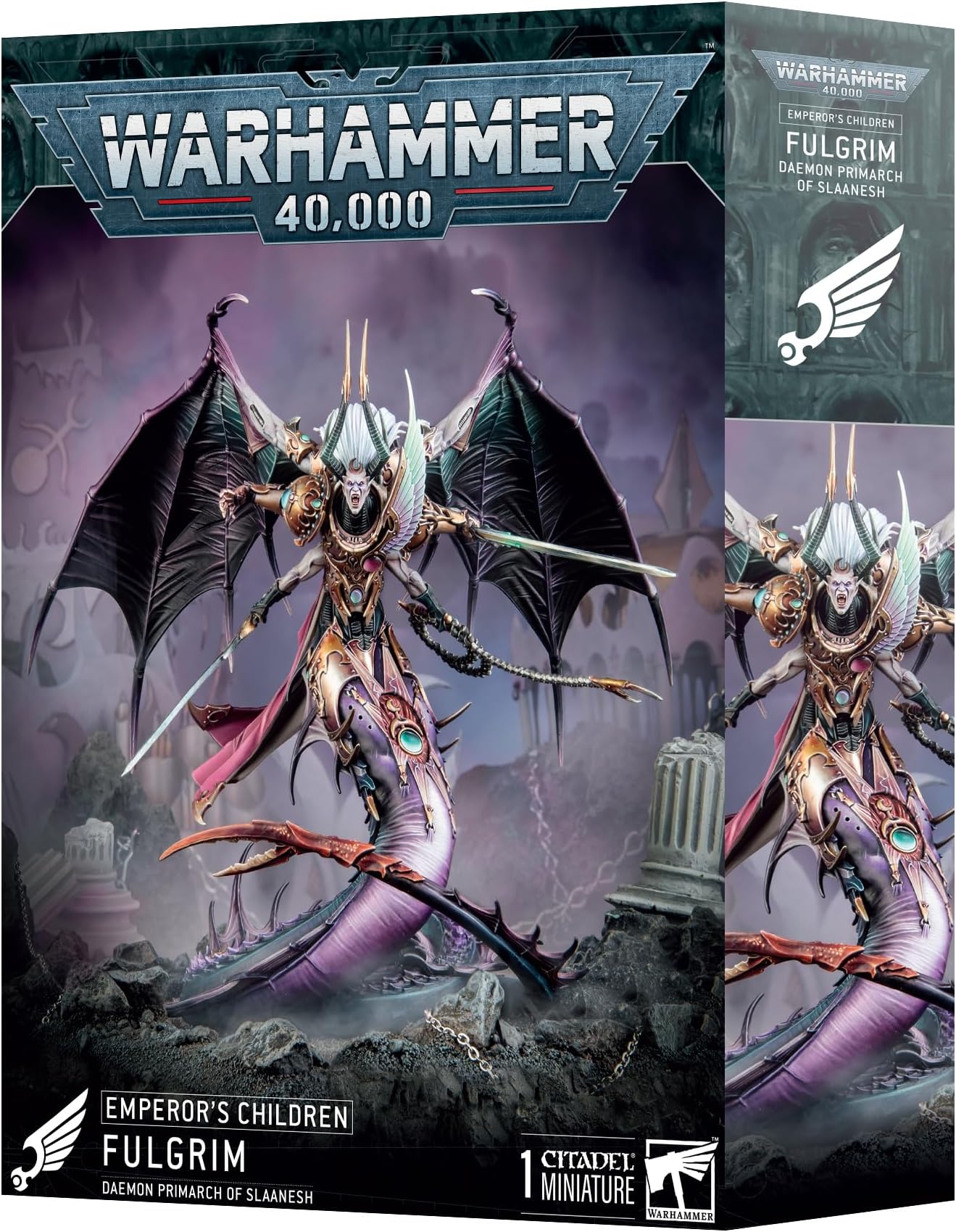 Games Workshop Warhammer 40,000 Emperors Children Fulgrim Daemon Primarch Of Slaanesh Model