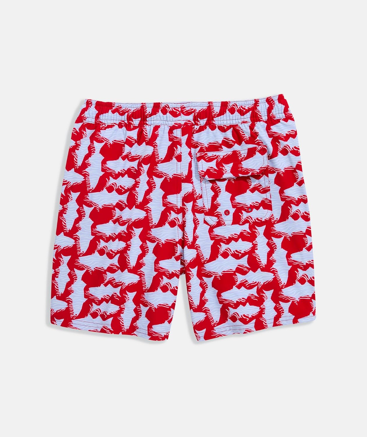 Vineyard Vines Boys' Printed Chappy Swim Trunks, Fish Red Velvet, M