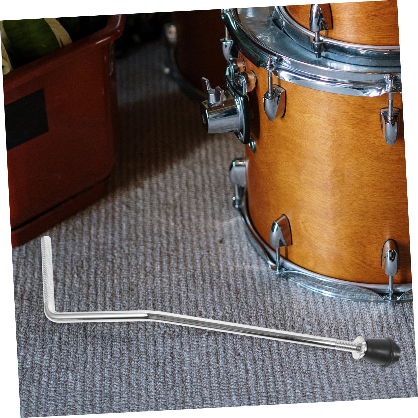 Supporto Per Tamburo Tom in Metallo 2 Pezzi, Supporto Per Strumento a Percussione Regolazione Rapida, Accessorio Stabile Per Batteristi e Performance