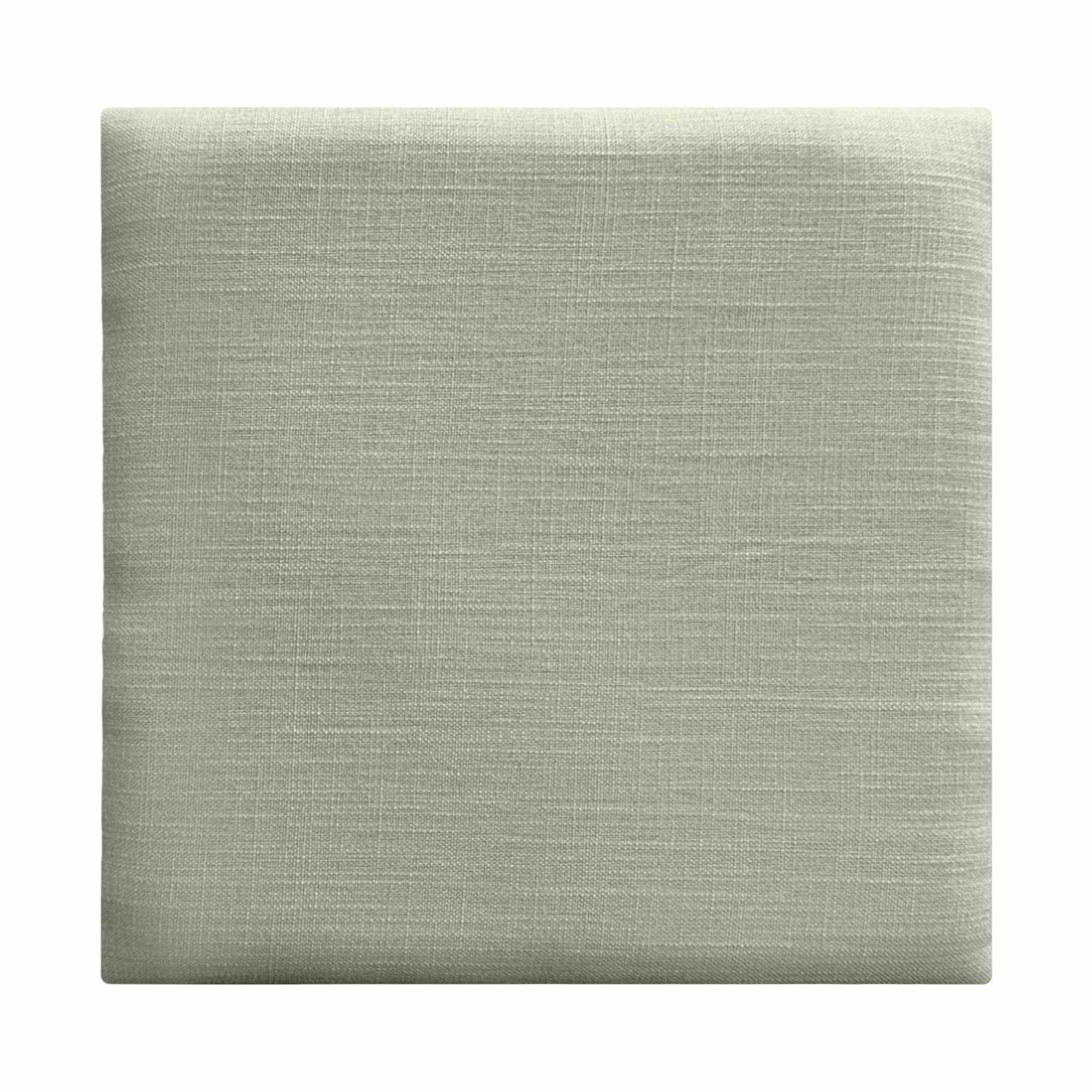 DHOME Pannelli Imbottiti in Lino Naturale Autoadesivi per Parete Acustici Fonoassorbenti Protezione dagli Impatti Testiere Decorazione Casa Camera da Letto (Verde, 60x60cm)