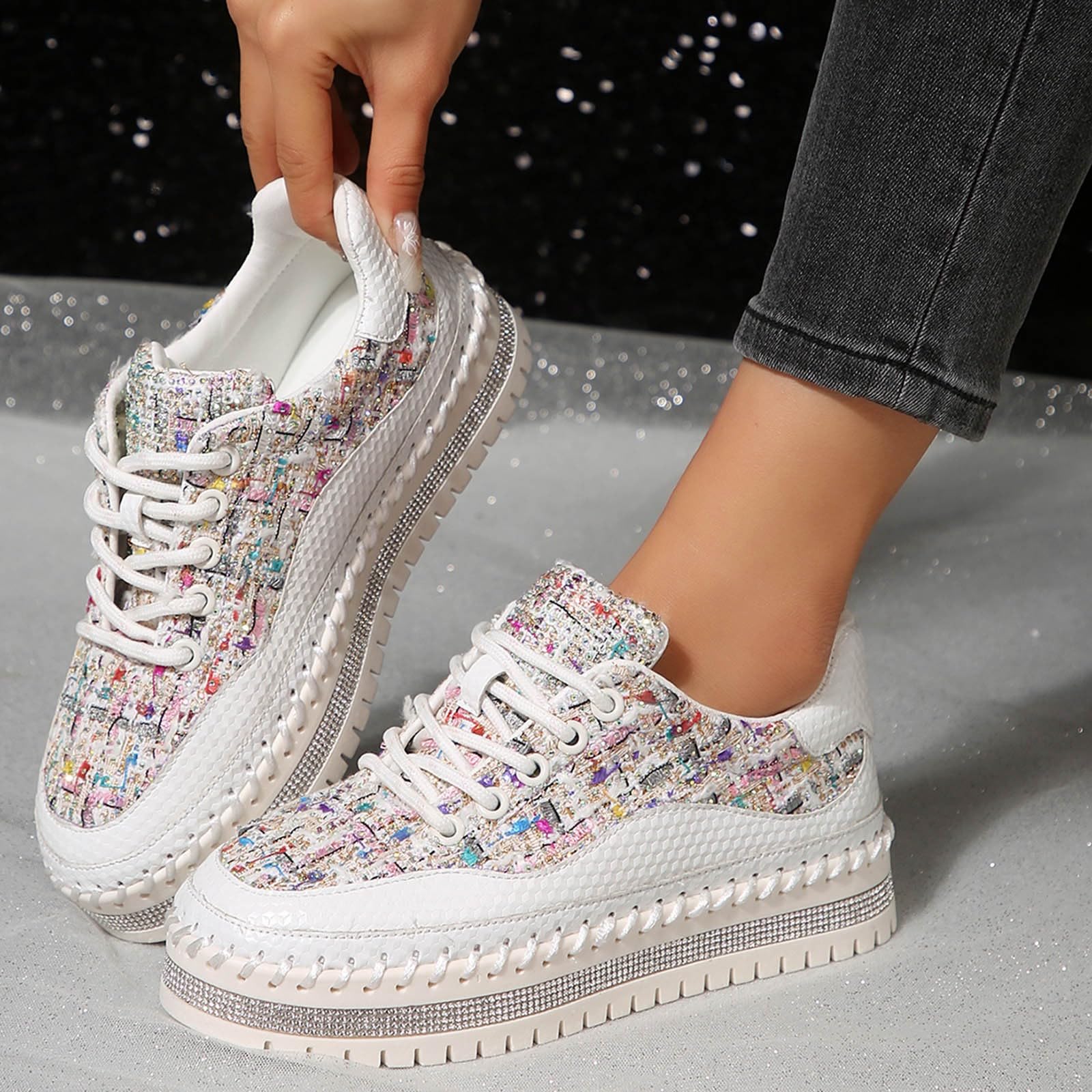 NNGOTD Damen Slip On Sneakers Leichte Turnschuhe Atmungsaktiv Mesh Sportschuhe rutschfest Leichtgewichts Atmungsaktiv Walkingschuhe Outdoor Tennisschuhe Sportschuhe Freizeitschuhe Sommerschuhe