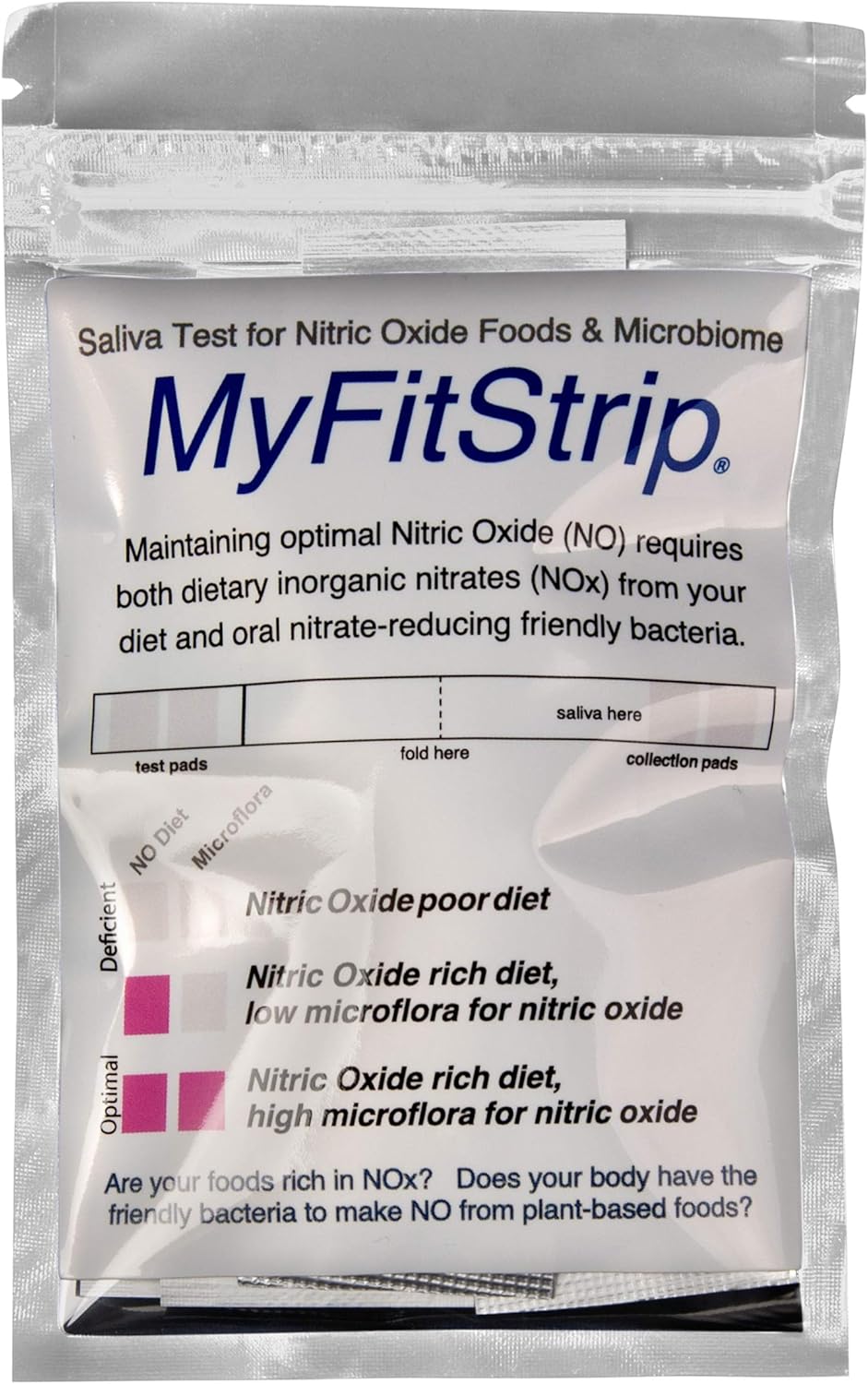 MyFitStrip Nitric Oxide Probiotic Test Strips Pack of 25 Strips