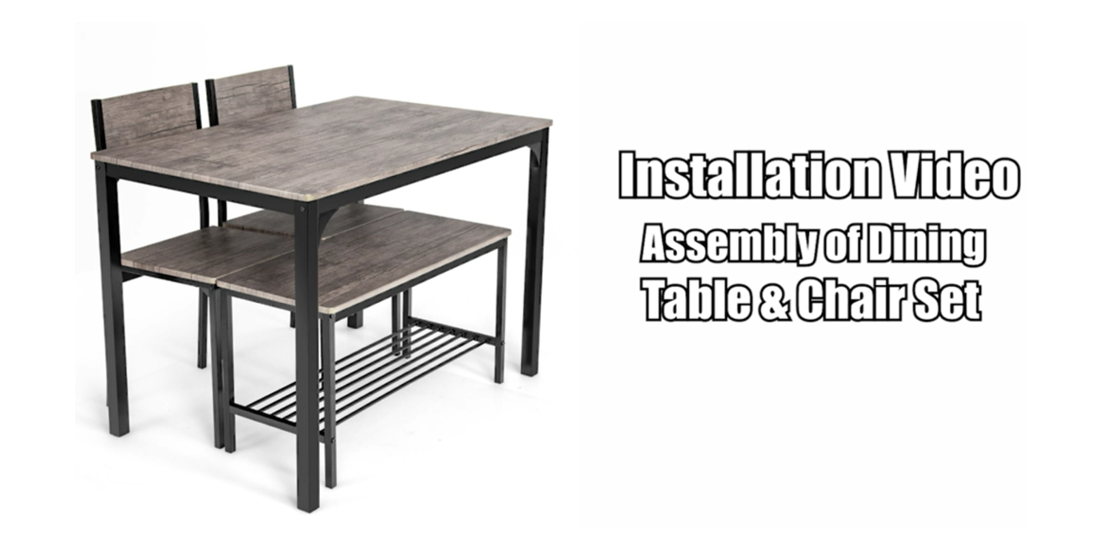 Amazon.com: Giantex Dining Table Set for 4, 43