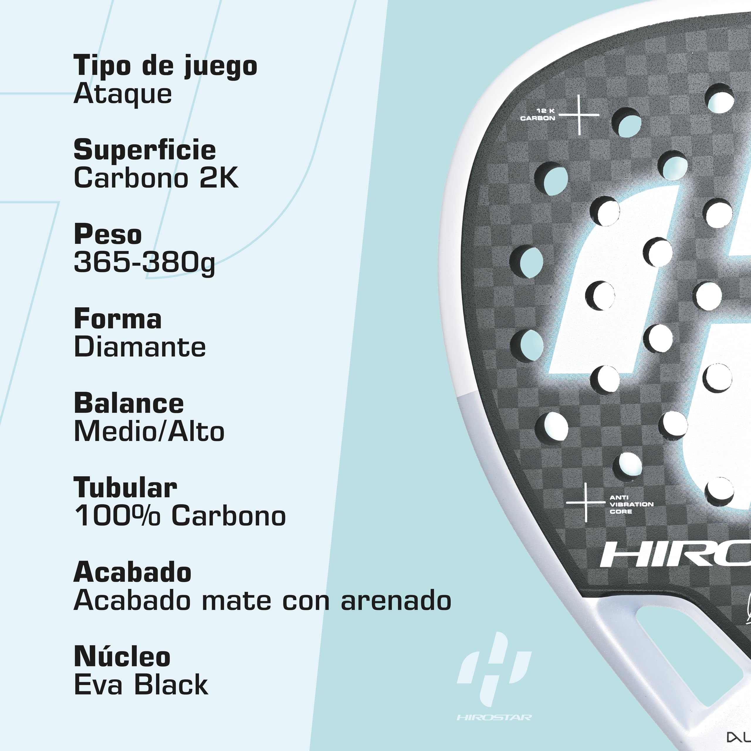 Alien 2025 | Pala Padel Profesional, Forma de Diamante, 100% Carbono | Carbono 24K, Raqueta Padel con Balance Medio/Alto | Peso 365g - 380g