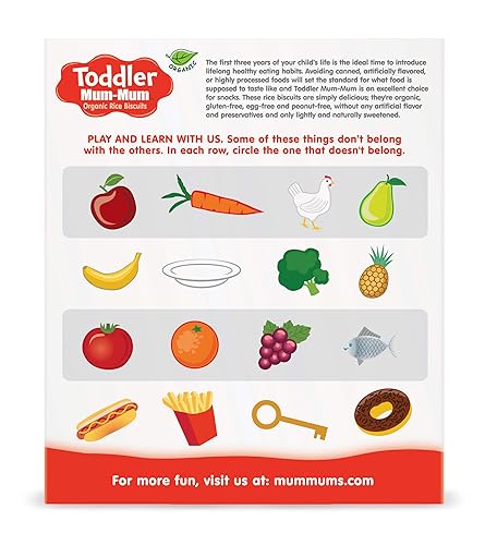 Miniatura 2 de Galletas de arroz para mamá pequeña fresas orgánicas sin gluten sin alérgenos sin OMG 212 onzas 12 unidades paquete de 6