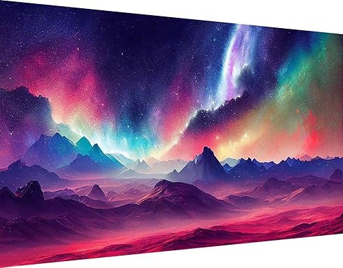 ijbnhd Kits de pintura de diamantes Aurora 5D grandes para adultos, bricolaje con diamantes de imitación de cristal de diamantes de imitación de