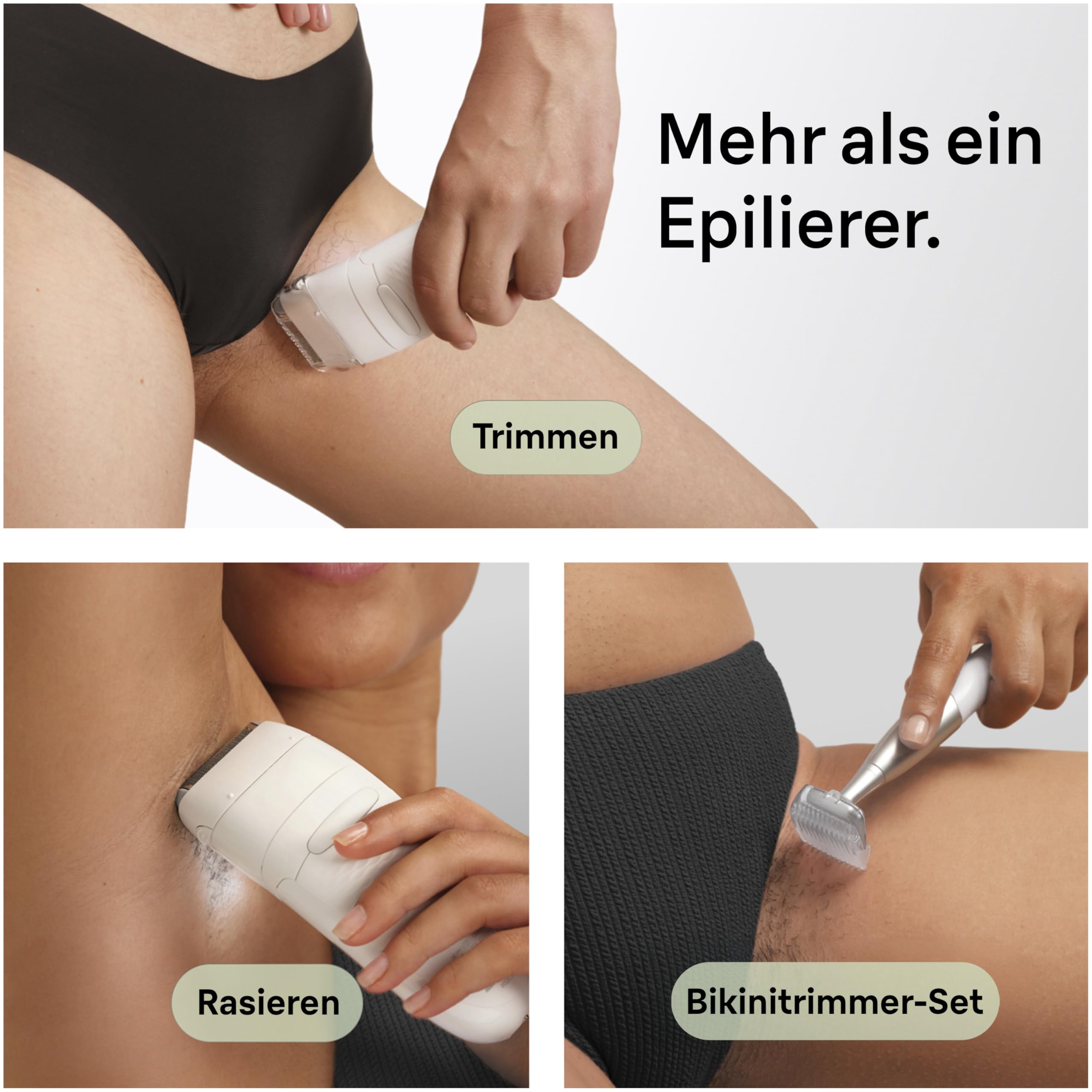 Braun Epilierer Damen Silk·épil 7, Ladyshaver, 7-241, Silber | Breitem Kopf für Eine Einfache Haarentfernung, Nass Und Trocken, Lang Anhaltend Glatte Haut, Inkl. 1 Extra Und Bikini-Trimmer