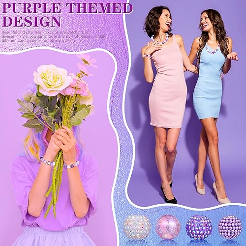 Vista 25 de Sasylvia 100 cuentas de diamantes de imitación de 0.78 pulgadas (0.787 in), bolas de discoteca brillantes, de plástico, gruesas, sueltas, redondas