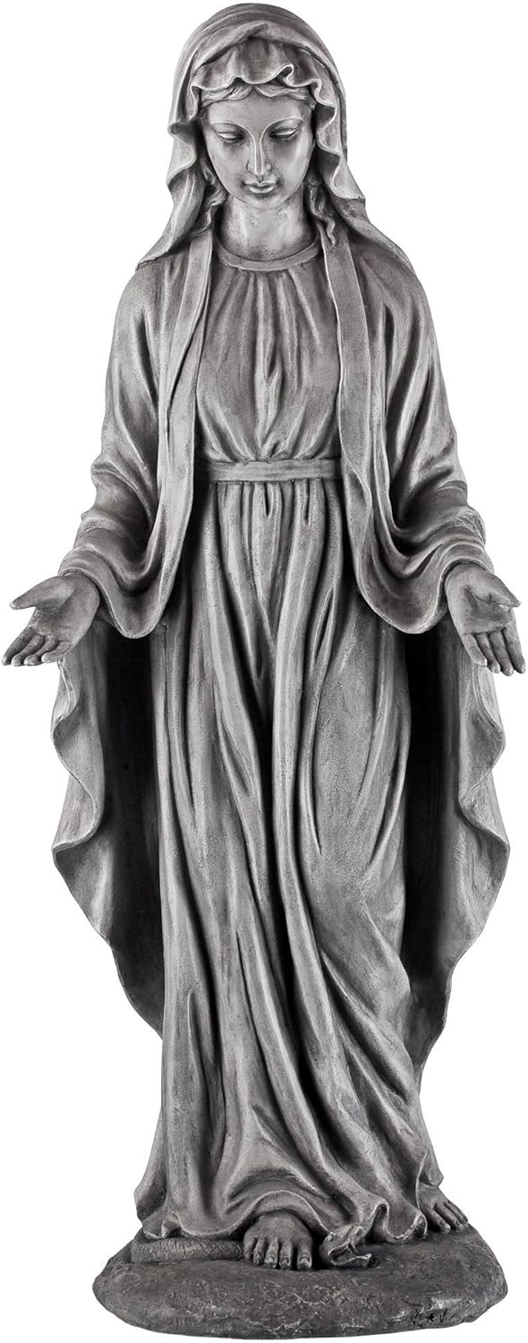 John Timberland Virgin Mary Outdoor Statue 29 1/2" High Sculpture for Yard Garden Patio Deck Home Entryway Hallway : Patio, Lawn & Garden