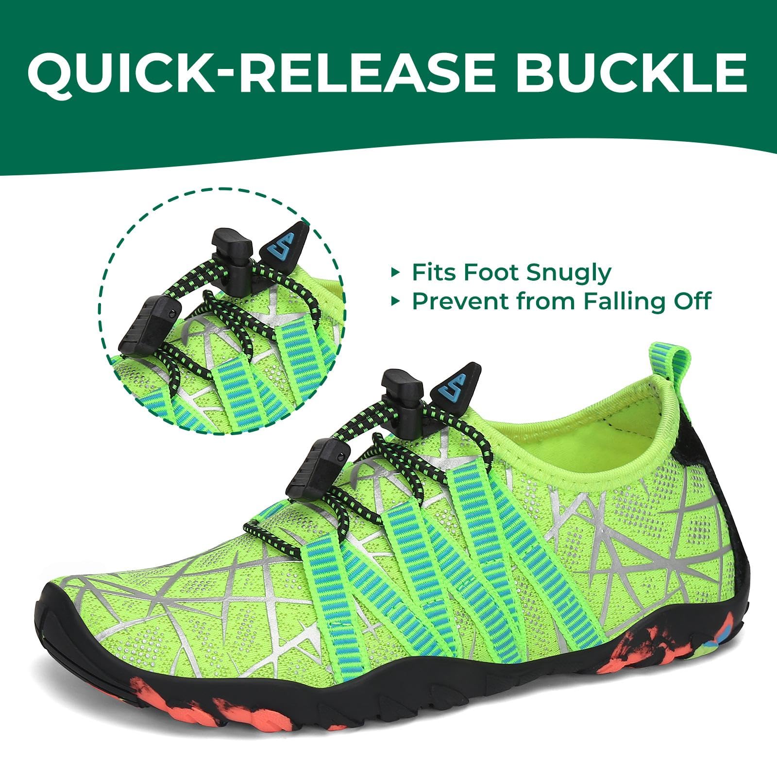 SAGUARO Scarpe da Scogli Bambino Scarpe Mare Bambina Scarpette da Scogli Bambini Scarpette Mare Ragazze Ragazzi Scarpe Acqua Antiscivolo Scarpe Immersione Scarpe Nuoto, Gr 24-36 EU