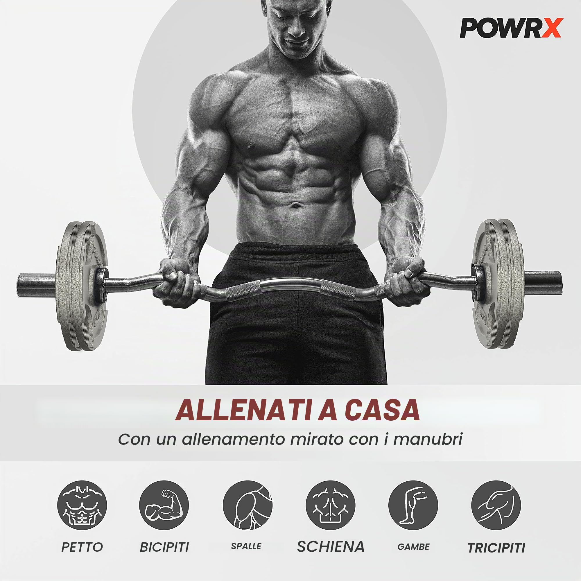 Dischi pesi OLIMPICI 5-40 kg - Ideali per manubri e BILANCIERI olimpionici con braccio da 50 mm - (2 x 5 kg/Argento)