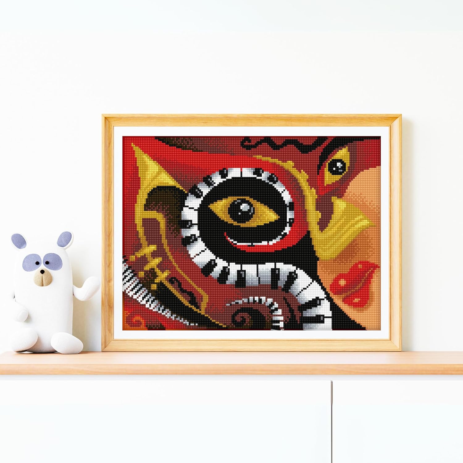 DIAMOND DOTZ Jazz Bar with Frame Music Diamond Painting Kits for Adults - Diamond Art Kits a Relaxing Creative Craft Kit with Dotz Gems 12"x16"