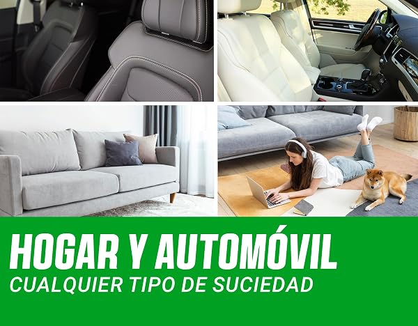 EQM - ECO-113 - Limpia Tapicerías Coche Profesional - 500 ML - Tela, Cuero y Alcantara - Elimina Manchas y Malos olores - Ide - 5