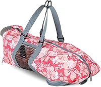 Vista 6 de Bolsa de retención para uñas de gato Cinf para limpieza y aseo sin arañazos ni mordiscos para baño, recorte de uñas, inyección y examen (Flor, M)