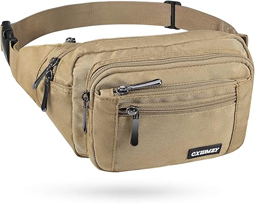Miniatura 23 de CXWMZY - Riñonera para hombre y mujer, con correa ajustable impermeable de gran capacidad, apto para actividades al aire libre, entrenamientos