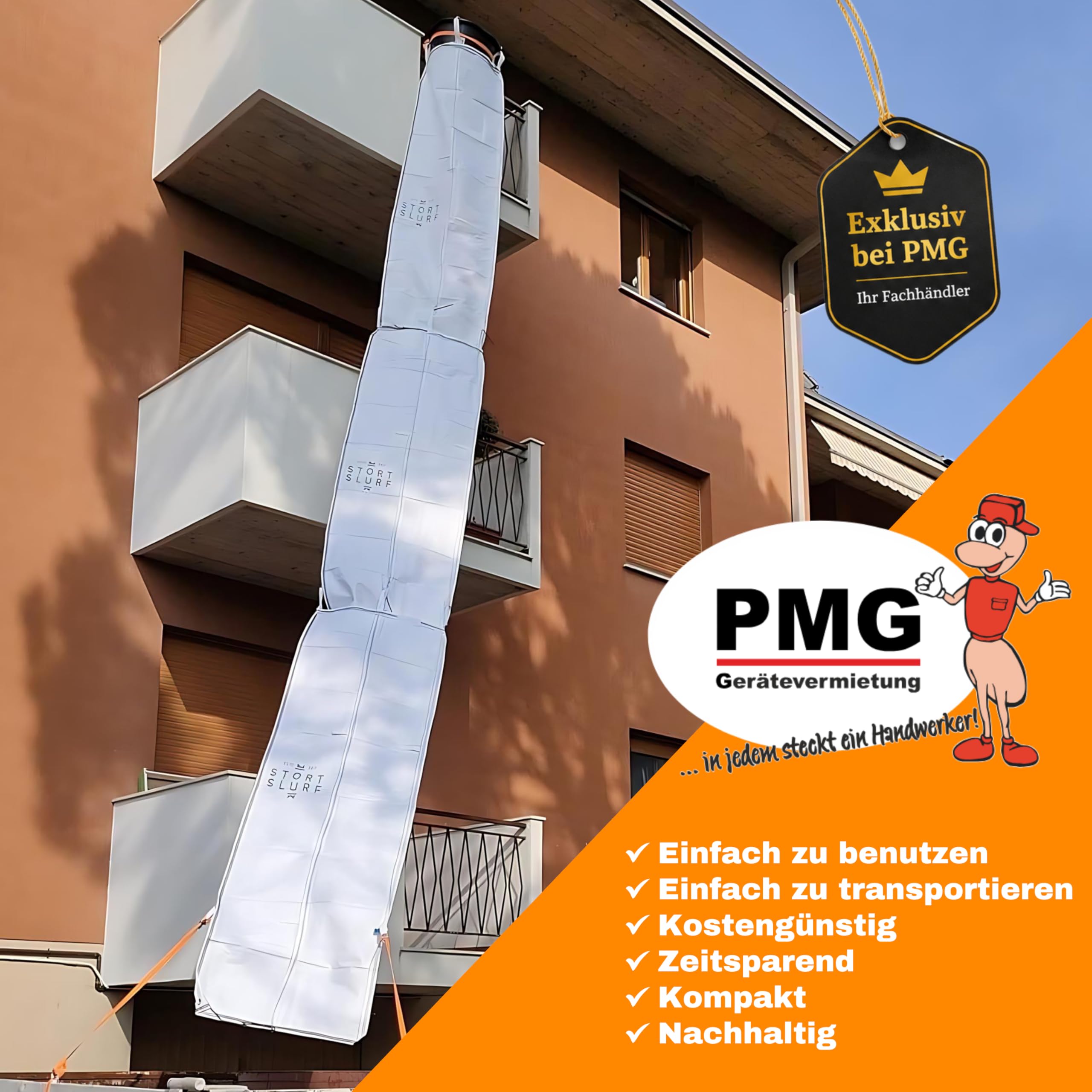 Schuttschlauch Einweg - Tubo de disparo (6 m)