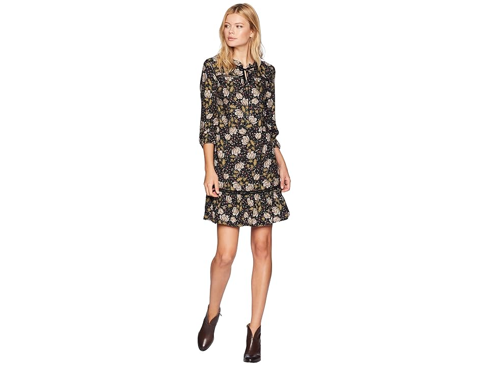 

Tribal Boho Dress (Black) Women's Dress