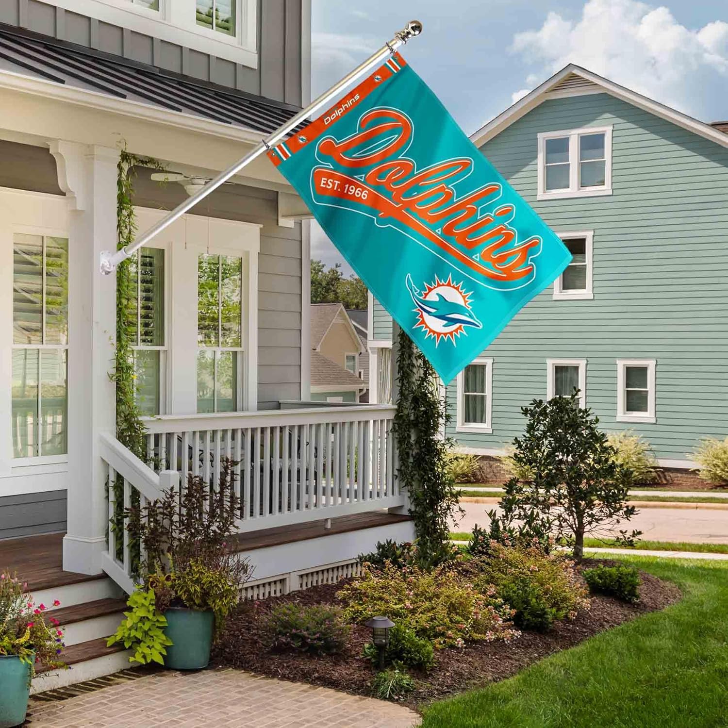 Miami Dolphins Script Logo Premium Flag - Image 5