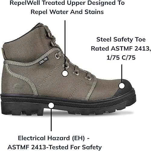 Miniatura 4 de Skechers Botas de trabajo para mujer, Rotund - Darragh ST