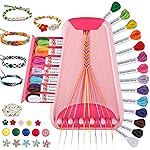 Arts and Crafts for Kids Ages 8-12,Friendship Bracelet Making Kit for Girl,Kids Jewelry Making Kit with 28 Pre-Cut Threads,Christmas Birthday Gifts for Ages 6 7 8 9 10 11 12 Year Old Red