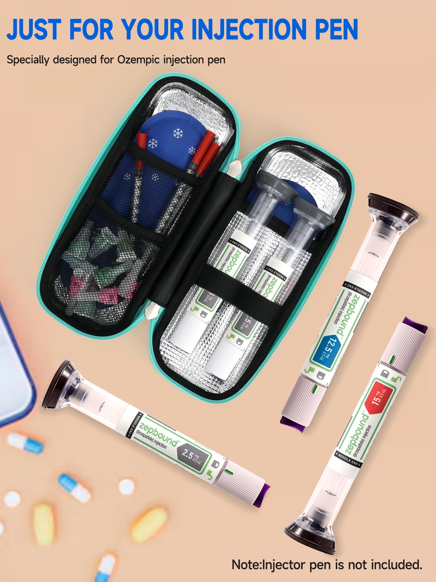 Amazon.com: LengKe EVA Insulated Cooler Travel Case for Zepbound