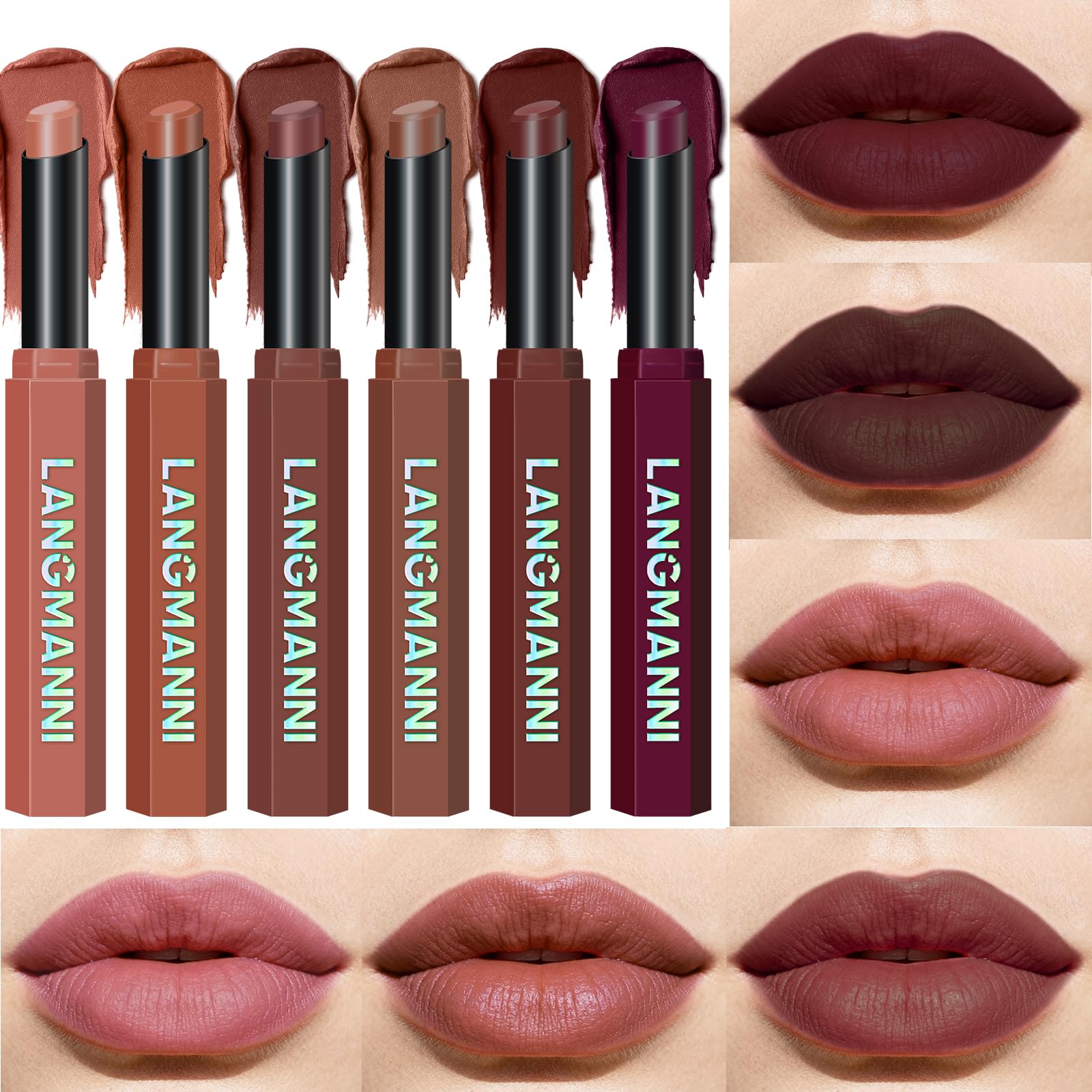 12-Color Velvet Matte Lipstick Set - Long-Lasting Shades -30