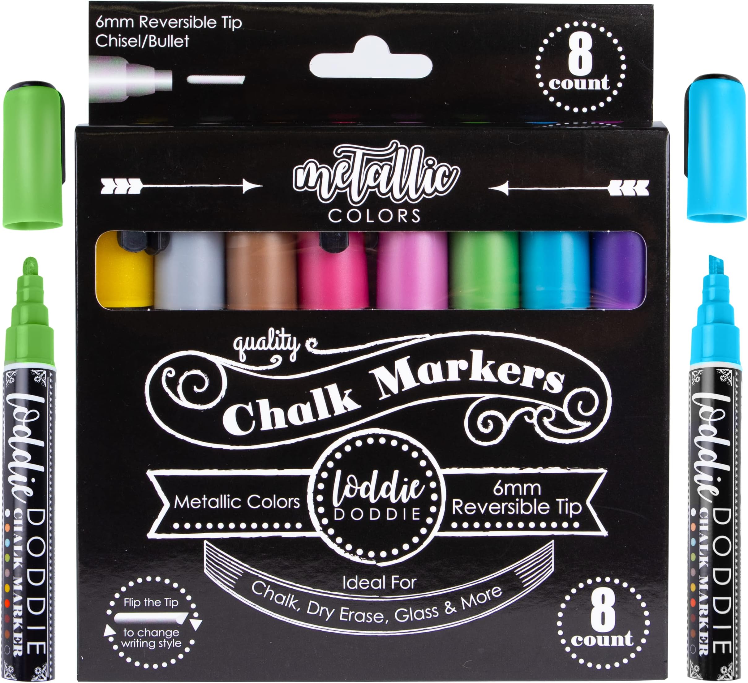 Patelai 120 Pcs Liquid Chalk Markers 12 Colors Dust Free