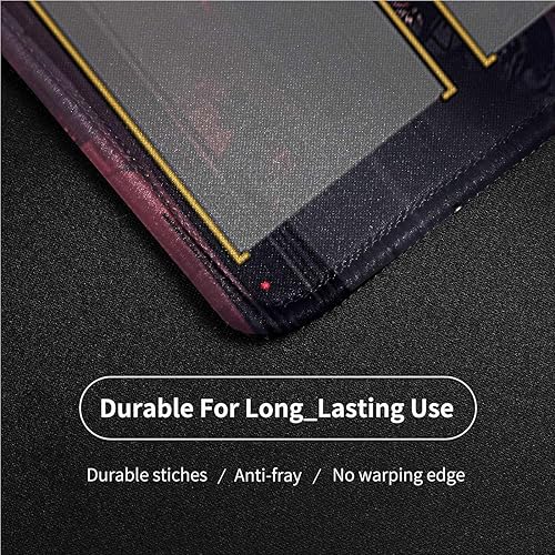 Miniatura 3 de MTG - Tapete de juego con bordes cosidos, tapete de juego MTG para MTG TCG de 24 x 14 pulgadas, tapete de juego entintado con bolsa de