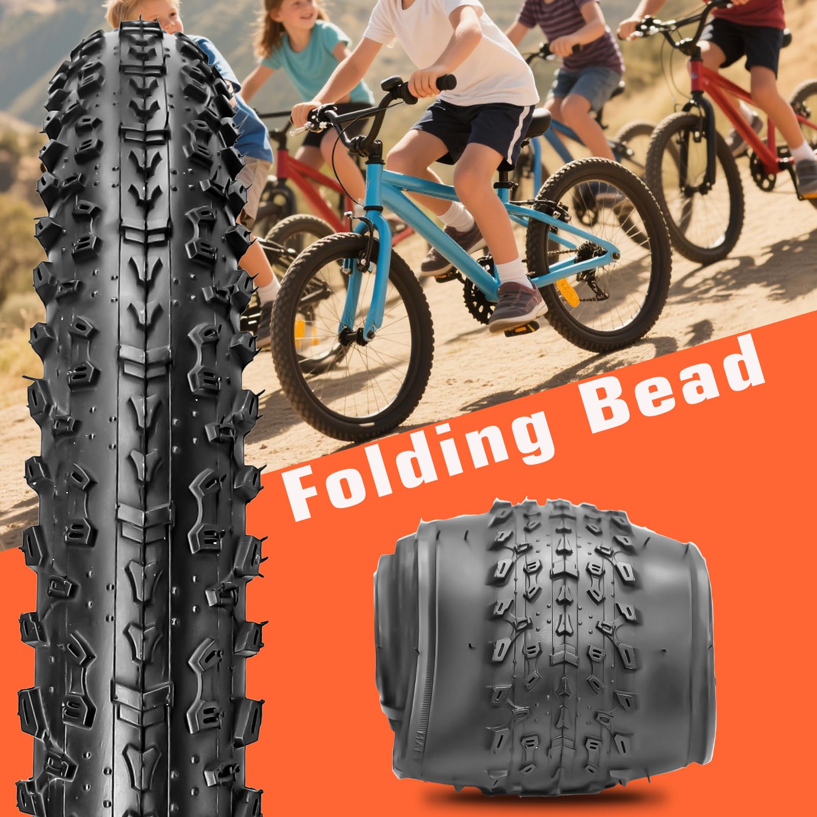Amazon | 20 x 2.35 自転車タイヤ 20インチ 折りたたみ交換用自転車