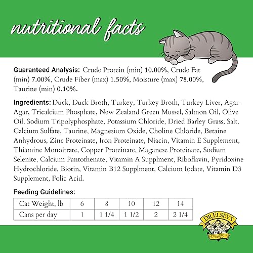 Miniatura 6 de Dr. Elsey's cleanprotein - Alimento húmedo para gatos con receta de pato y pavo, latas de paté de 5.3 onzas (paquete de 24)