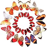 Boao 18 Pieces Glitter Butterfly Hair Clips for Girls Teens Women Hair Accessories (Bright Style)