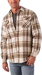 Wrangler Authentics Authentics manches longues Sherpa Lignée Flanelle ShirtButton Chemise à terre pour homme
