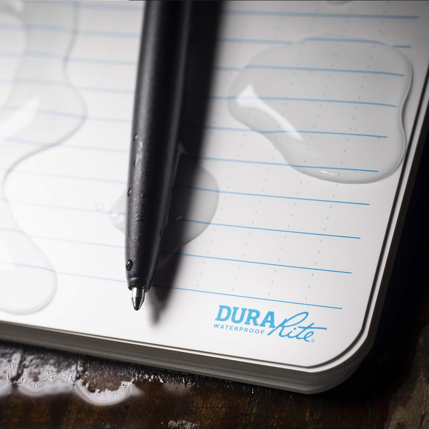Rite in the Rain Waterproof (DURARITE) Side Spiral Notebook, 4.625" x 7", White Cover, Universal Pattern (No. 673)