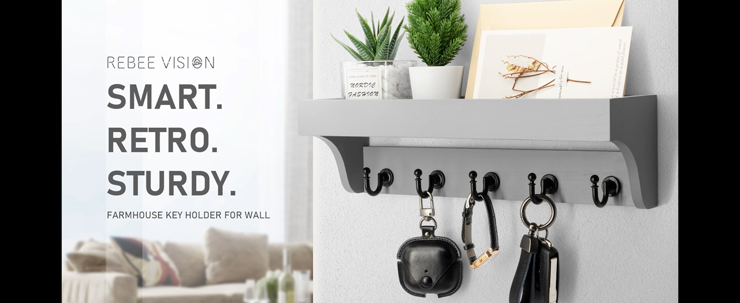 Amazon.com: Rebee Vision Decorative Key Holder for Wall - Modern