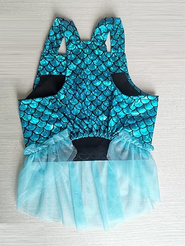 Miniatura 7 de Moorfowl Vestido de meraid de hada de bulldog francés, falda de tul brillante, lentejuelas de princesa de carlino brillante, vestido de fiesta de