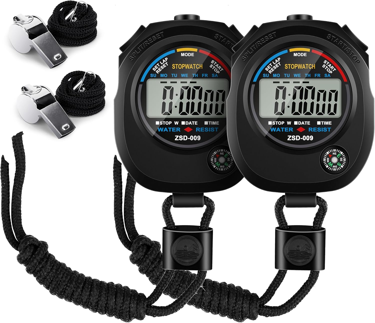 Paquete de cronómetros y silbatos para entrenamiento deportivo - Main Image