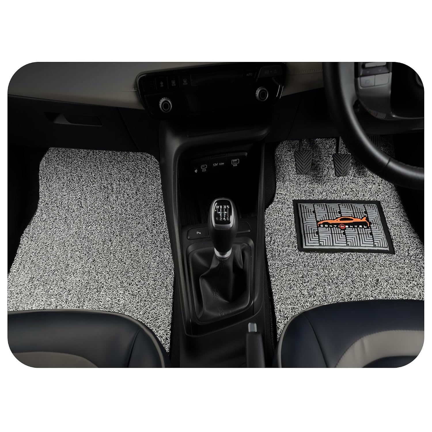 CONTINENTAL [Duramat Curly] Universal Driver Side & Passenger Side Car Mat only - Premium Waterproof PVC Cushions Car Floo... - Review, Price and Buying Guide