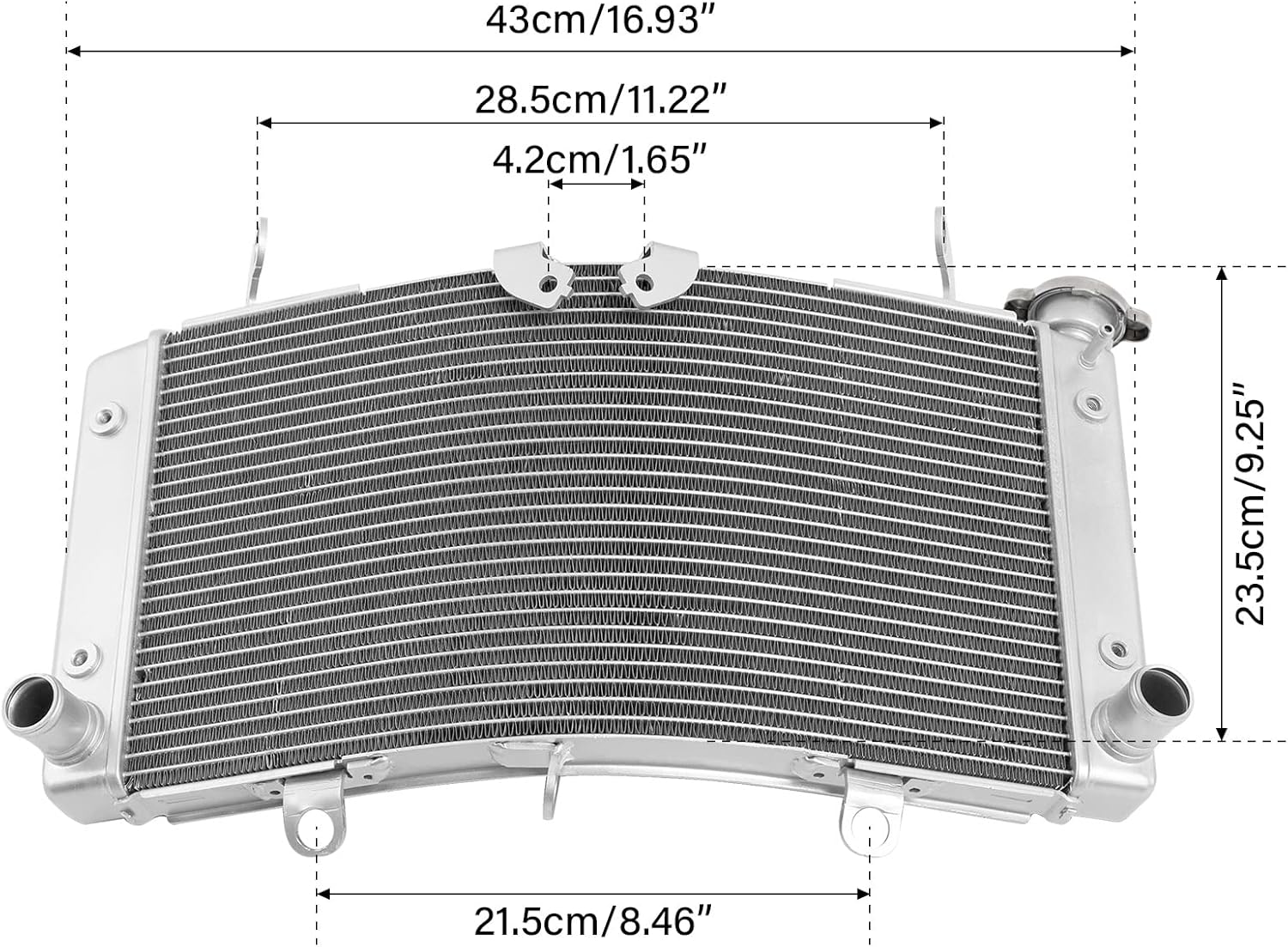 TCMT Radiator Cooler Engine Cooling Fit For Suzuki Hayabusa GSX1300R 2022-2024 22 23 Replace for 17710-10L00