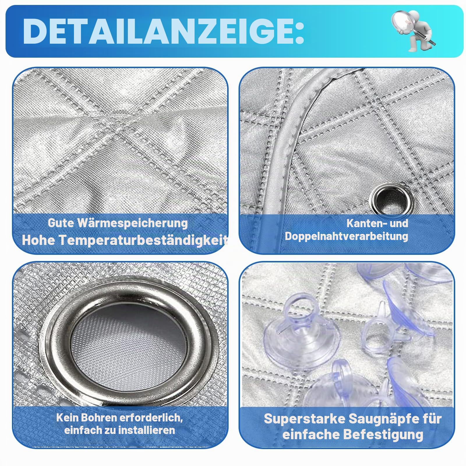 Windschutzscheibe Sonnenschutz für Mercedes-Benz VITO III W447 2014-2022, 600D Oxford Tuch 100% Lichtblockend, Wasserdicht, UV-Beständig/Frostbeständig/Frostbeständig (Innen,Vito W447 2014-2022)