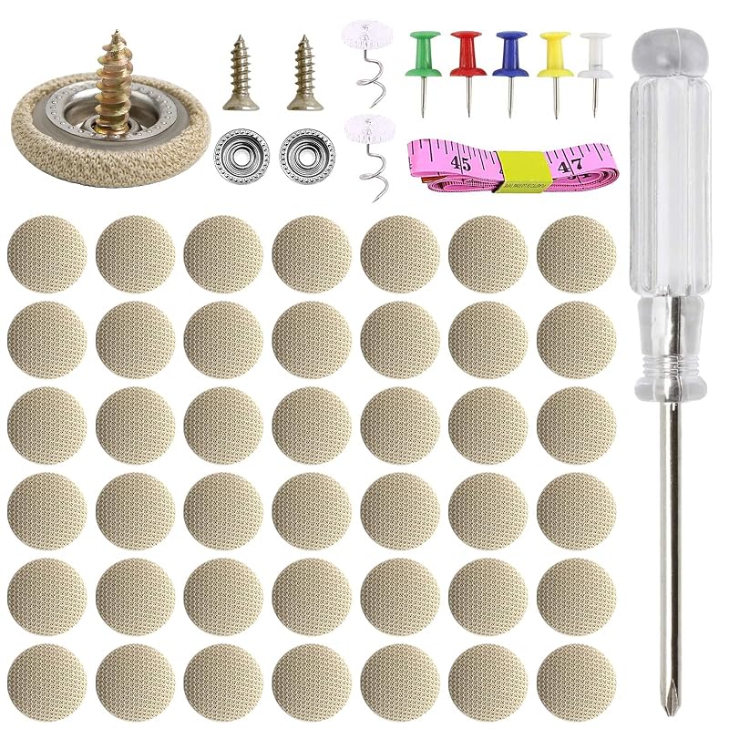 Kit de reparo do forro do teto automotivo Griine M1017 com botões e rebites – 402 peças
