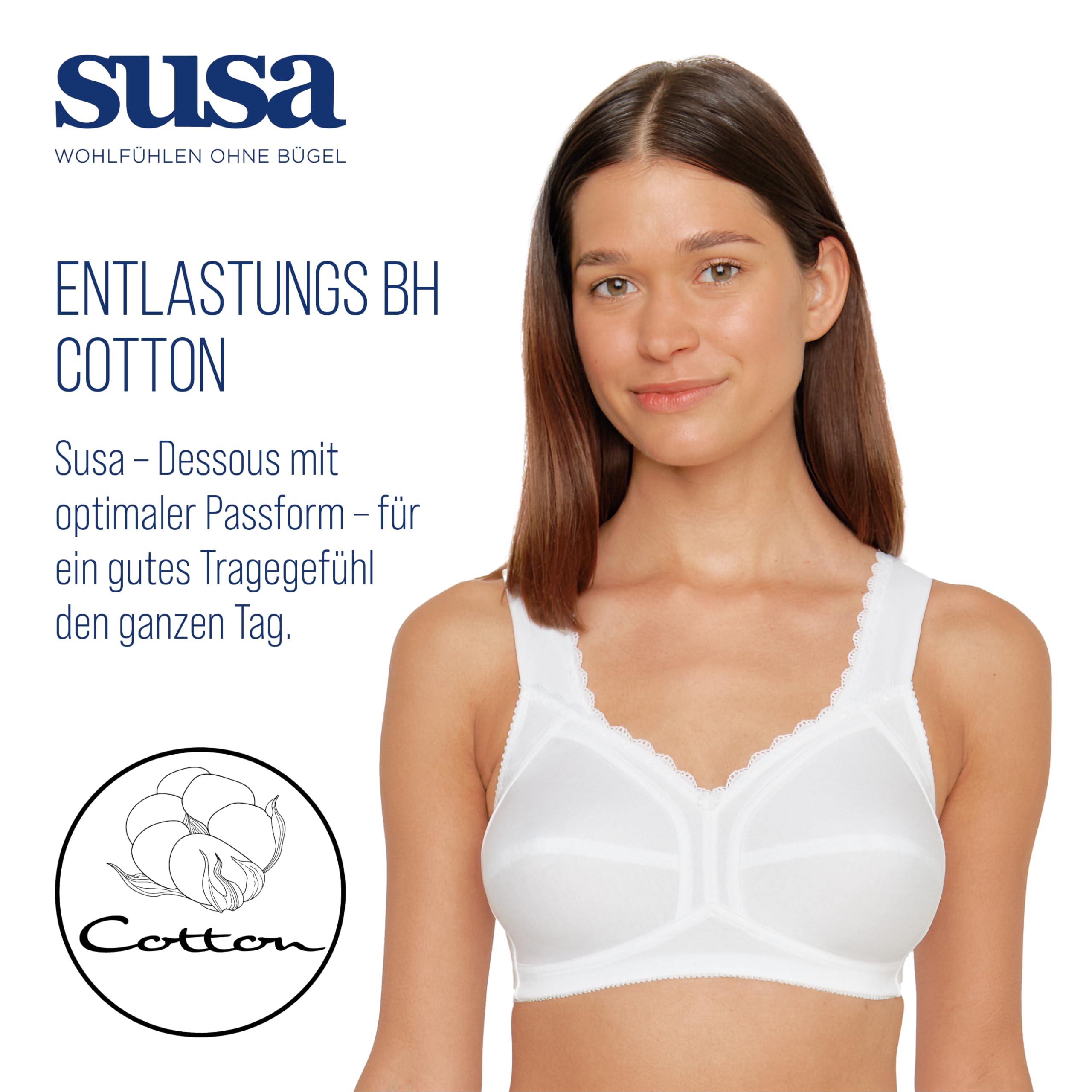 Susa Topsy Plus Entlastungs-BH ohne Bügel