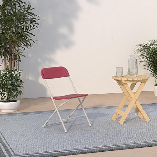 Vista 350 de Flash Furniture Hercules - Silla plegable comercial grande y alta, extraancha, capacidad de 650 libras de plástico duradero, color negro, paquete