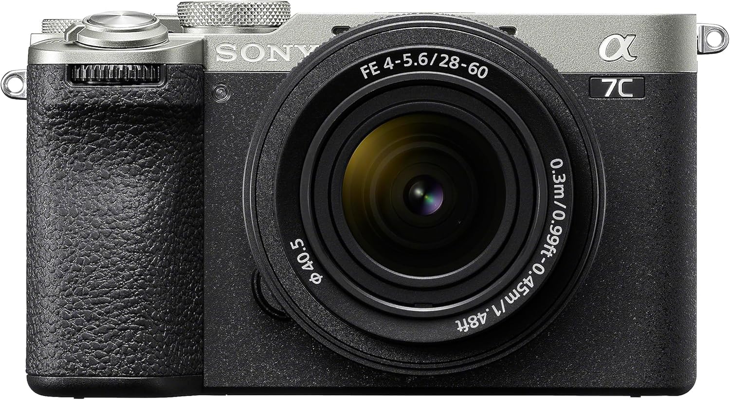 Sony Alpha 7C II, Appareil Photo Plein Format Hybride Compact à Objectif Interchangeable en kit avec Le FE 28-60mm Silver + SEL24F28G, Monture E - Objectif Plein Format FE 24mm f/2.8 G