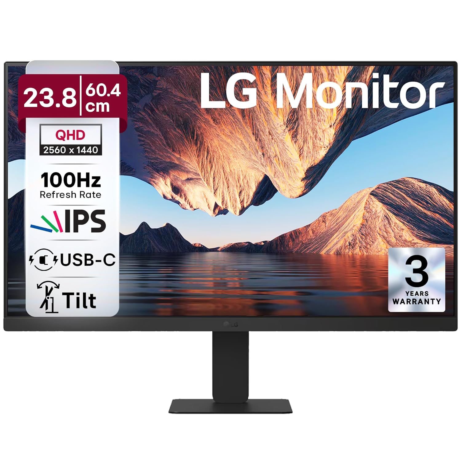 best clean mac setup monitor 1440p LG 24U631A