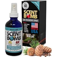 Scent Bomb Air Freshener Spray, Long-Lasting Odor Eliminator for Home & Car, Effective Deodorizer Spray for Kitchen, Bathroom, Fresh Room Spray & Smell Neutralizer, New Car