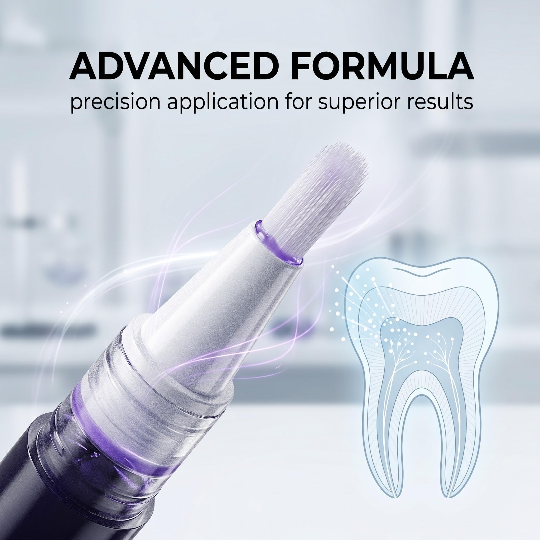 Penna Sbiancante Denti 3 Pezzi, Penna Sbiancante Viola per Denti Bianchi, Gel Sbiancante Denti contro Macchie di Caffè e Tè, Trattamento Sbiancamento Denti