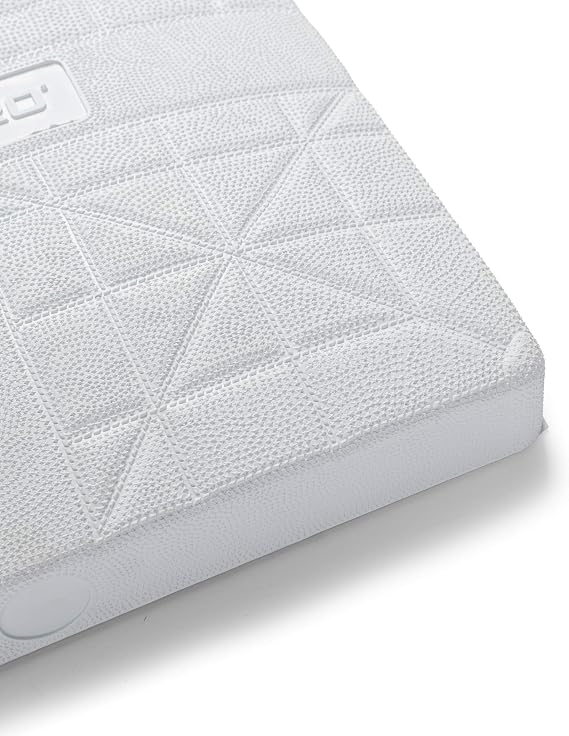 CHAMPRO Pro Style Molded Rubber Base Set of 3 Ground Anchored Bases for Baseball and Softball, White, 15 x 3