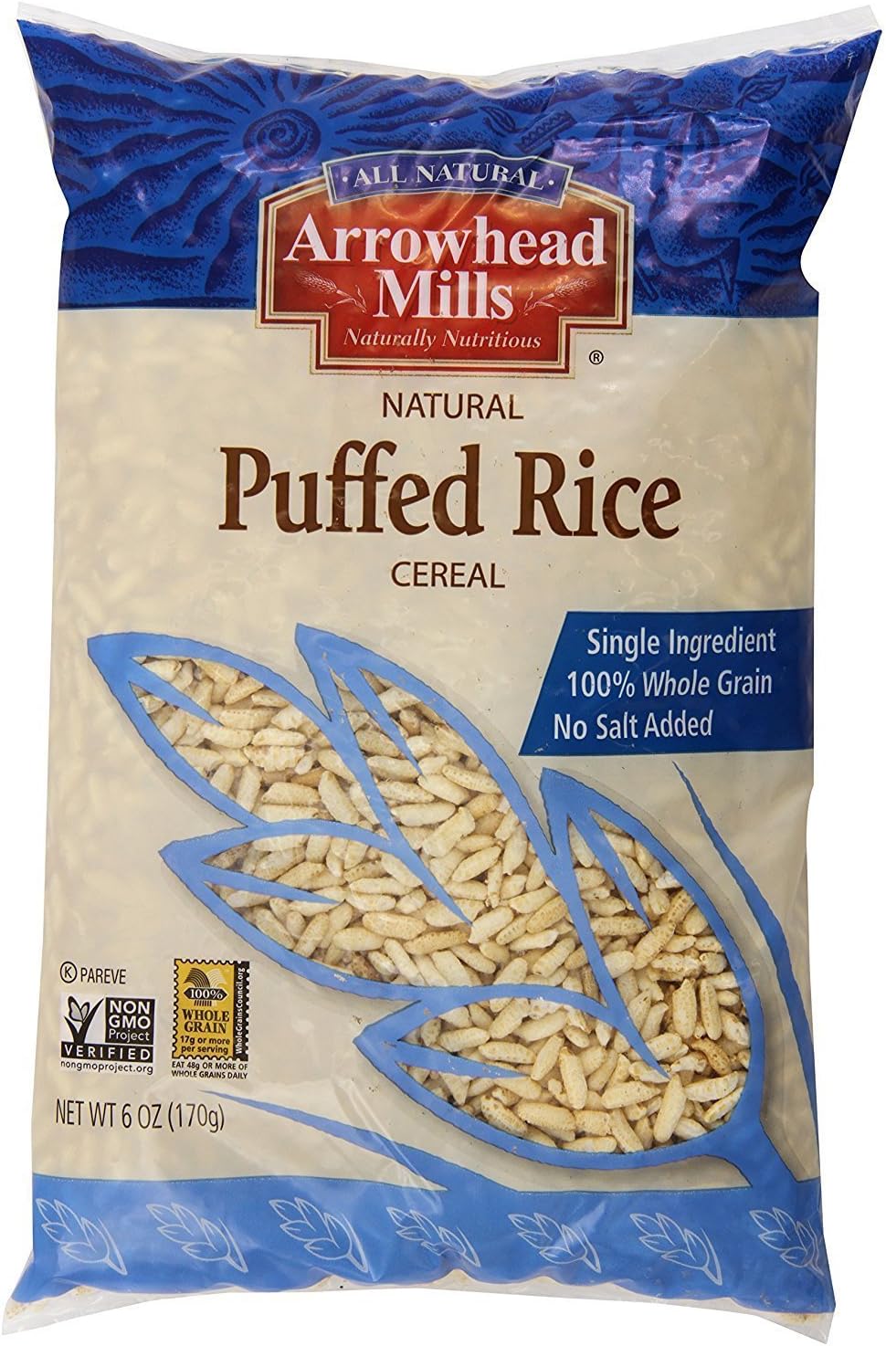 Arrowhead Mills Organic Puffed Kamut Cereal, 6 oz Pack of